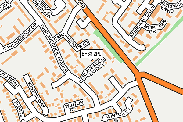 EH33 2PL map - OS OpenMap – Local (Ordnance Survey)