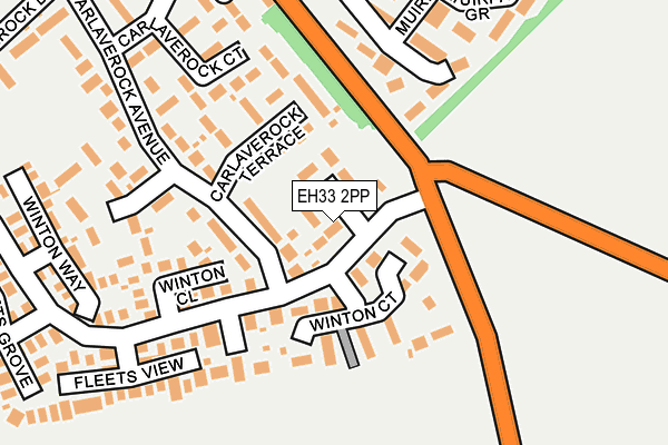 EH33 2PP map - OS OpenMap – Local (Ordnance Survey)