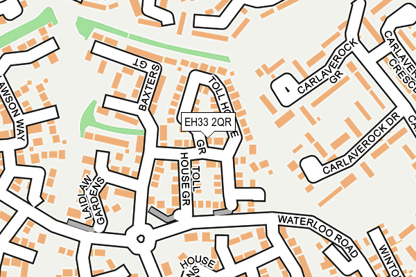 EH33 2QR map - OS OpenMap – Local (Ordnance Survey)