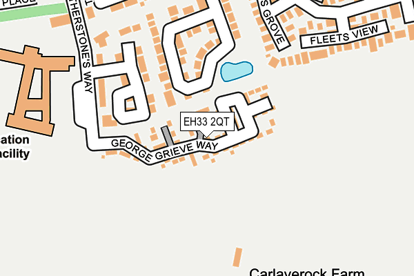 EH33 2QT map - OS OpenMap – Local (Ordnance Survey)