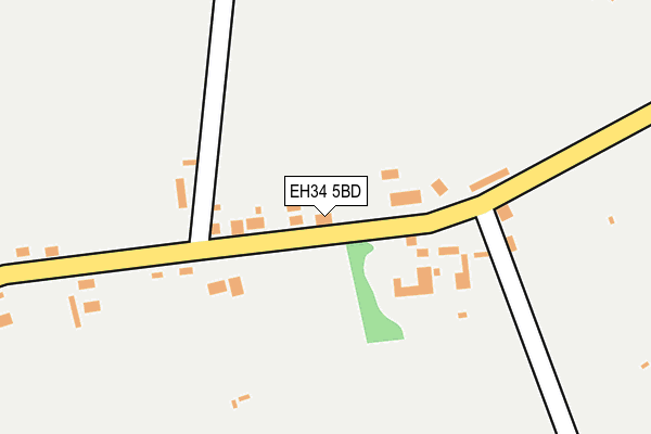 EH34 5BD map - OS OpenMap – Local (Ordnance Survey)