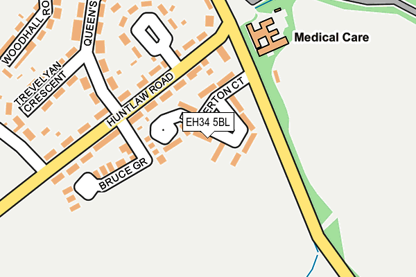 EH34 5BL map - OS OpenMap – Local (Ordnance Survey)