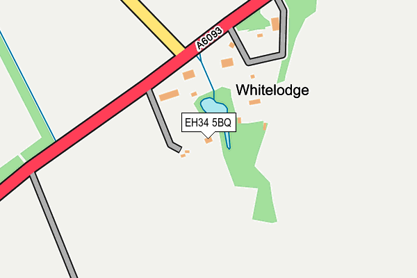 EH34 5BQ map - OS OpenMap – Local (Ordnance Survey)