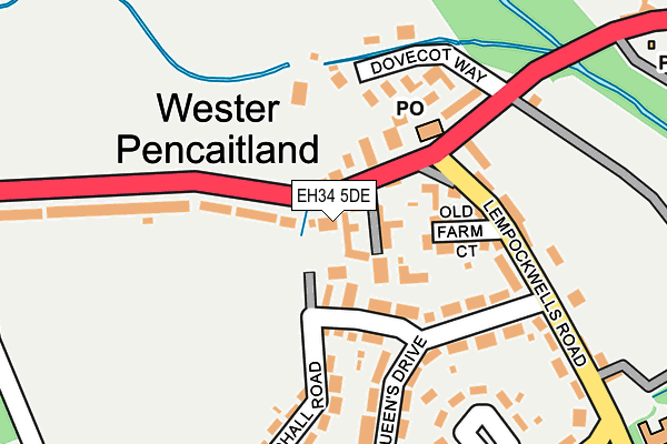 EH34 5DE map - OS OpenMap – Local (Ordnance Survey)