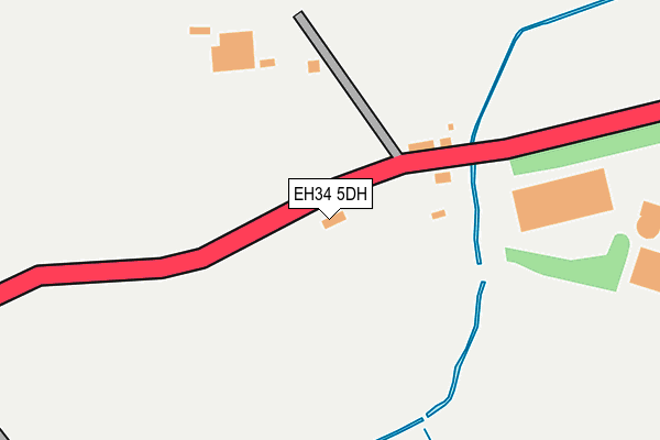 EH34 5DH map - OS OpenMap – Local (Ordnance Survey)