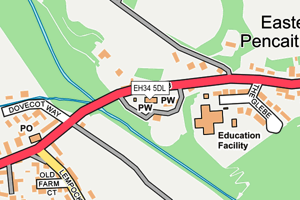 EH34 5DL map - OS OpenMap – Local (Ordnance Survey)