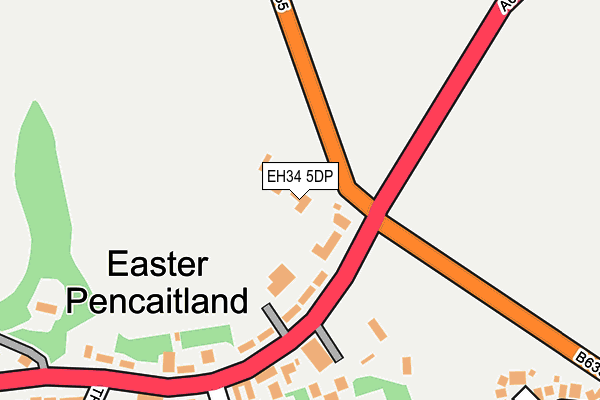 EH34 5DP map - OS OpenMap – Local (Ordnance Survey)