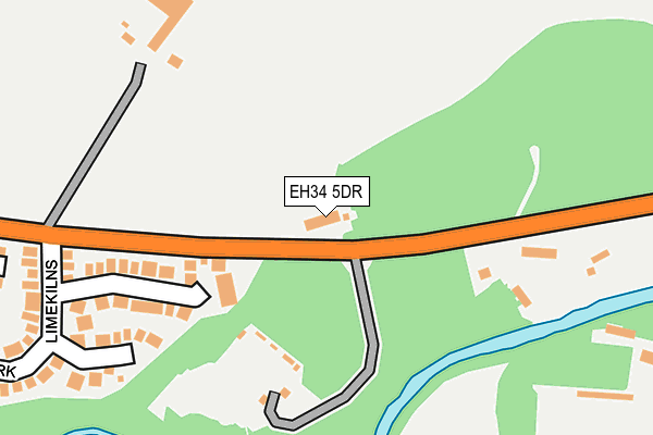 EH34 5DR map - OS OpenMap – Local (Ordnance Survey)