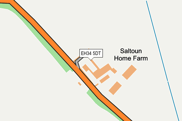 EH34 5DT map - OS OpenMap – Local (Ordnance Survey)