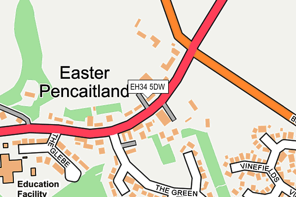 EH34 5DW map - OS OpenMap – Local (Ordnance Survey)