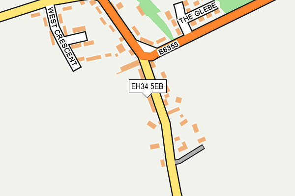 EH34 5EB map - OS OpenMap – Local (Ordnance Survey)