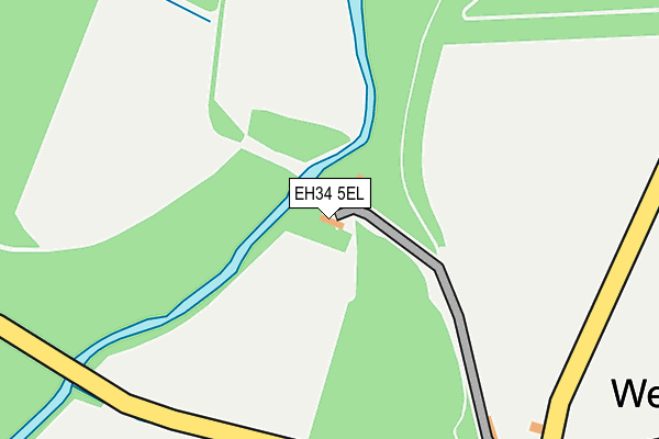 EH34 5EL map - OS OpenMap – Local (Ordnance Survey)