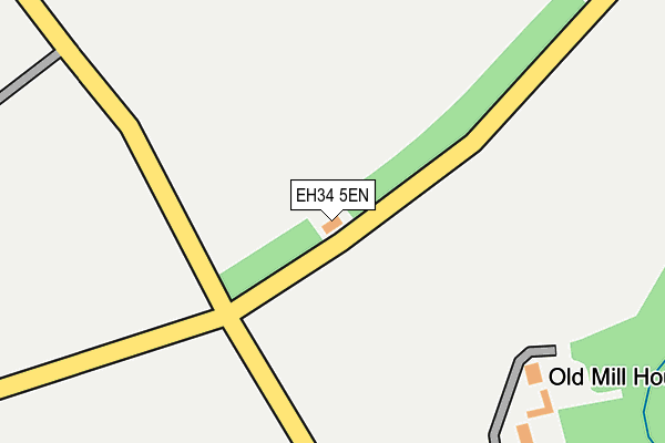 EH34 5EN map - OS OpenMap – Local (Ordnance Survey)
