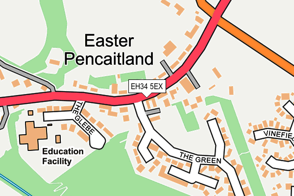 EH34 5EX map - OS OpenMap – Local (Ordnance Survey)