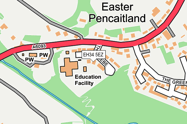 EH34 5EZ map - OS OpenMap – Local (Ordnance Survey)