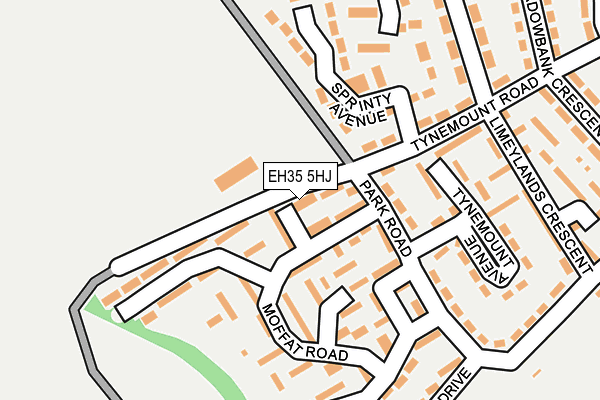 EH35 5HJ map - OS OpenMap – Local (Ordnance Survey)