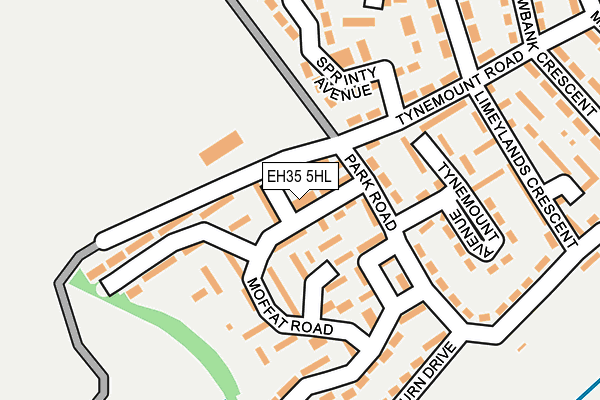 EH35 5HL map - OS OpenMap – Local (Ordnance Survey)