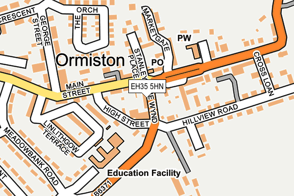 EH35 5HN map - OS OpenMap – Local (Ordnance Survey)