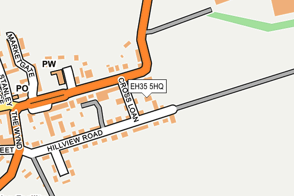 EH35 5HQ map - OS OpenMap – Local (Ordnance Survey)