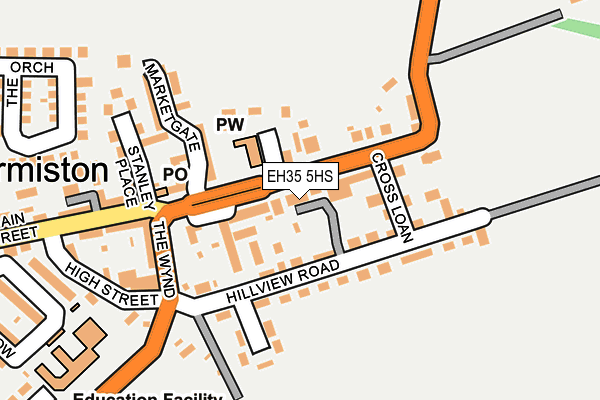 EH35 5HS map - OS OpenMap – Local (Ordnance Survey)