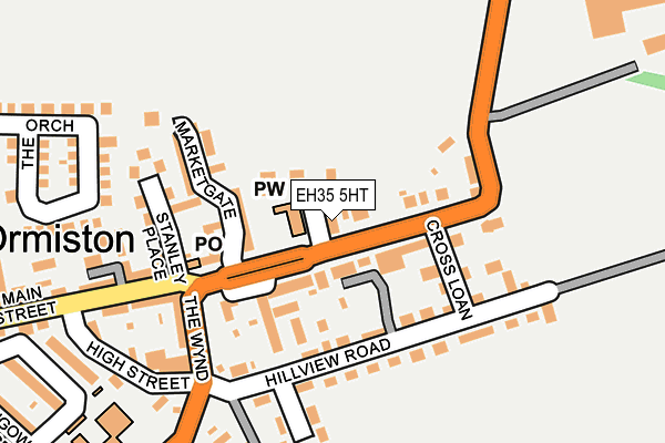 EH35 5HT map - OS OpenMap – Local (Ordnance Survey)