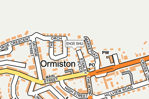 EH35 5HU map - OS OpenMap – Local (Ordnance Survey)