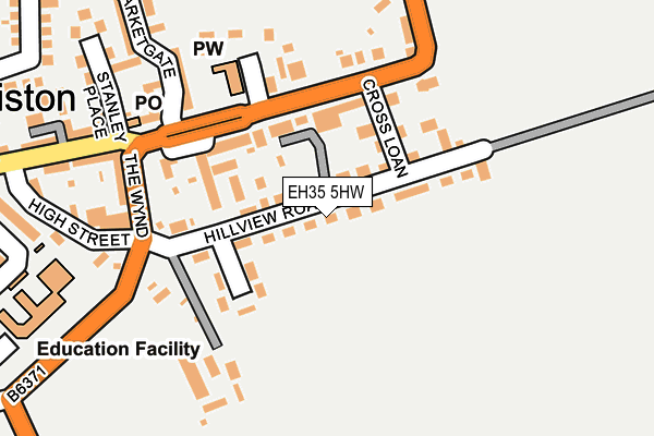 EH35 5HW map - OS OpenMap – Local (Ordnance Survey)