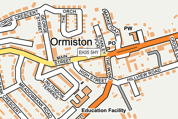 EH35 5HY map - OS OpenMap – Local (Ordnance Survey)