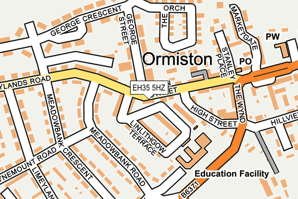 EH35 5HZ map - OS OpenMap – Local (Ordnance Survey)