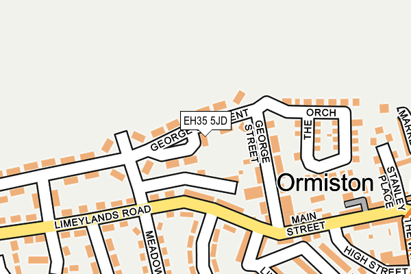 EH35 5JD map - OS OpenMap – Local (Ordnance Survey)