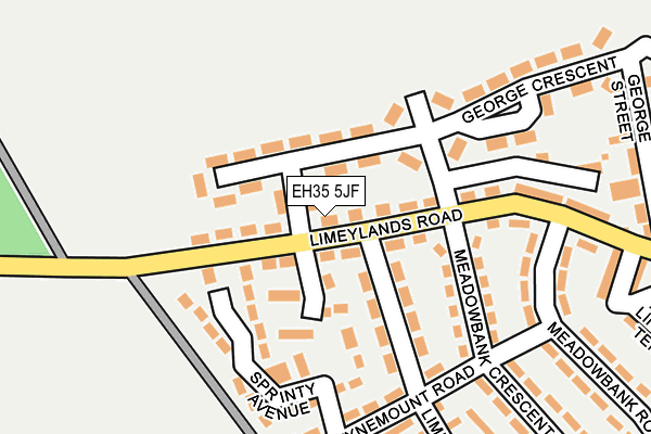 EH35 5JF map - OS OpenMap – Local (Ordnance Survey)