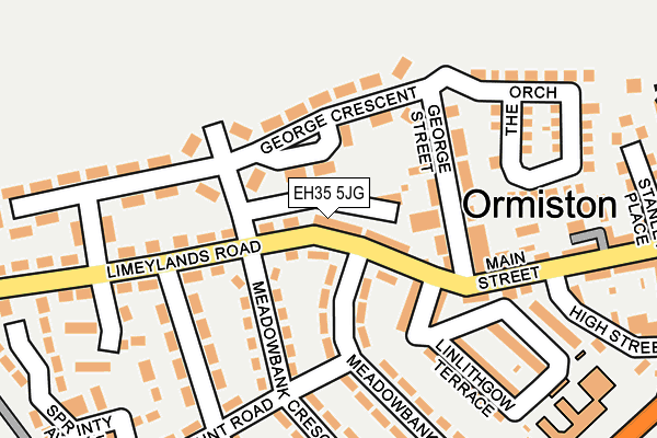 EH35 5JG map - OS OpenMap – Local (Ordnance Survey)