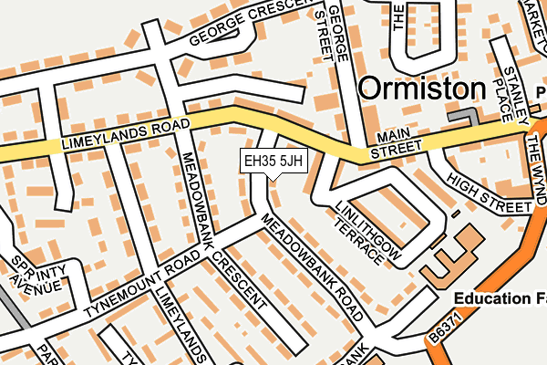 EH35 5JH map - OS OpenMap – Local (Ordnance Survey)
