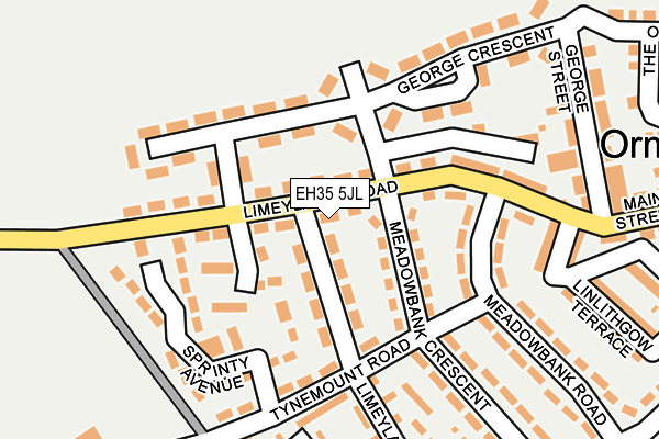 EH35 5JL map - OS OpenMap – Local (Ordnance Survey)