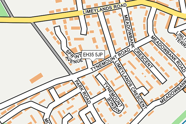 EH35 5JP map - OS OpenMap – Local (Ordnance Survey)