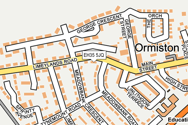EH35 5JQ map - OS OpenMap – Local (Ordnance Survey)