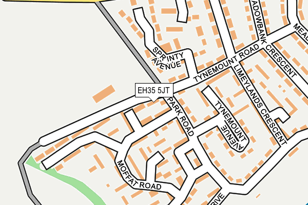 EH35 5JT map - OS OpenMap – Local (Ordnance Survey)