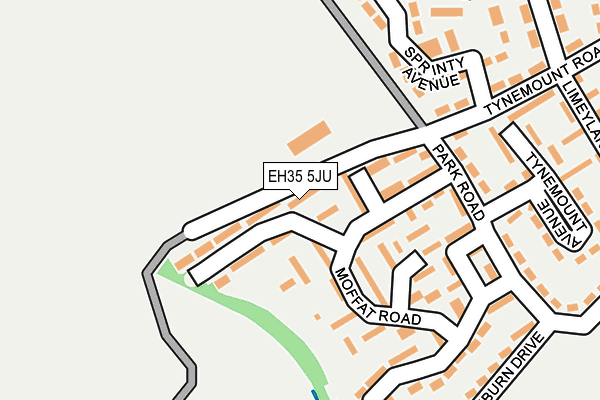 EH35 5JU map - OS OpenMap – Local (Ordnance Survey)