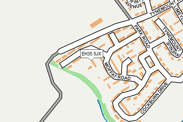 EH35 5JX map - OS OpenMap – Local (Ordnance Survey)