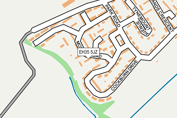 EH35 5JZ map - OS OpenMap – Local (Ordnance Survey)
