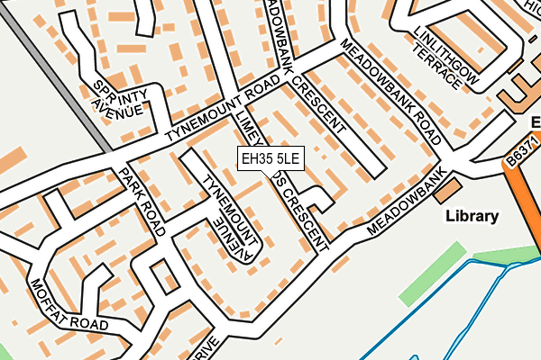 EH35 5LE map - OS OpenMap – Local (Ordnance Survey)