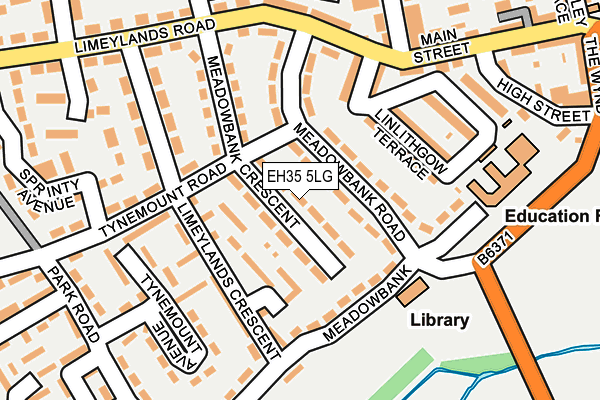 EH35 5LG map - OS OpenMap – Local (Ordnance Survey)