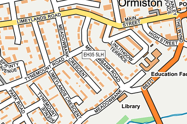 EH35 5LH map - OS OpenMap – Local (Ordnance Survey)