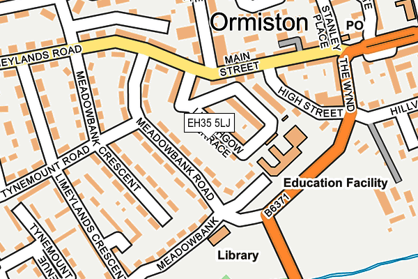 EH35 5LJ map - OS OpenMap – Local (Ordnance Survey)