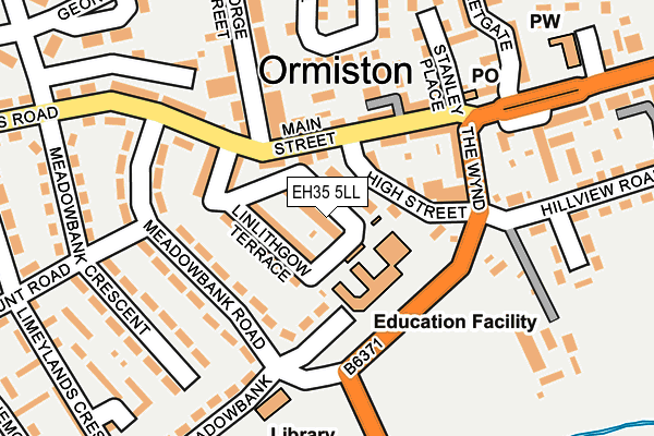 EH35 5LL map - OS OpenMap – Local (Ordnance Survey)