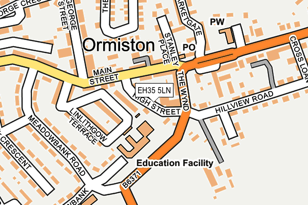 EH35 5LN map - OS OpenMap – Local (Ordnance Survey)