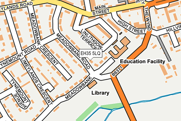 EH35 5LQ map - OS OpenMap – Local (Ordnance Survey)