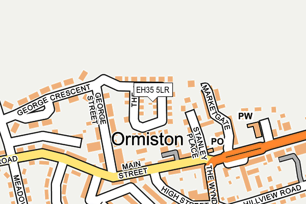 EH35 5LR map - OS OpenMap – Local (Ordnance Survey)
