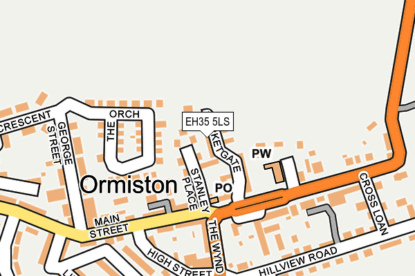EH35 5LS map - OS OpenMap – Local (Ordnance Survey)