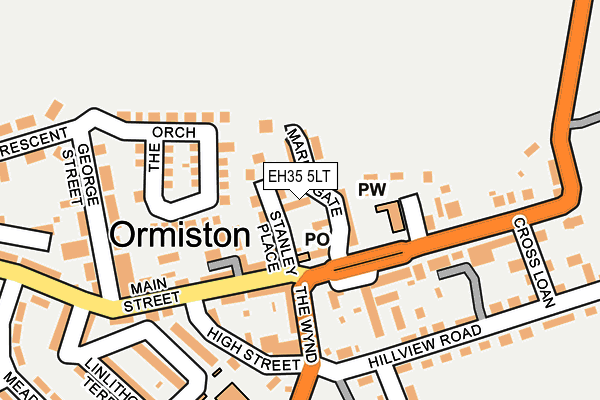 EH35 5LT map - OS OpenMap – Local (Ordnance Survey)